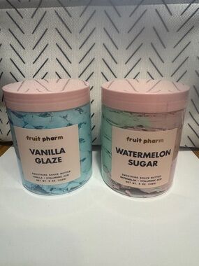 fruit pharm- Vanilla Glaze and watermelon sugar Smoothing Shave Butter set